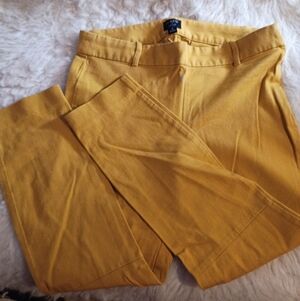 J Crew Mustard Capris Winnie Pant